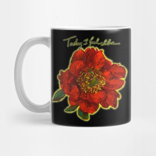 Red Flower Mug